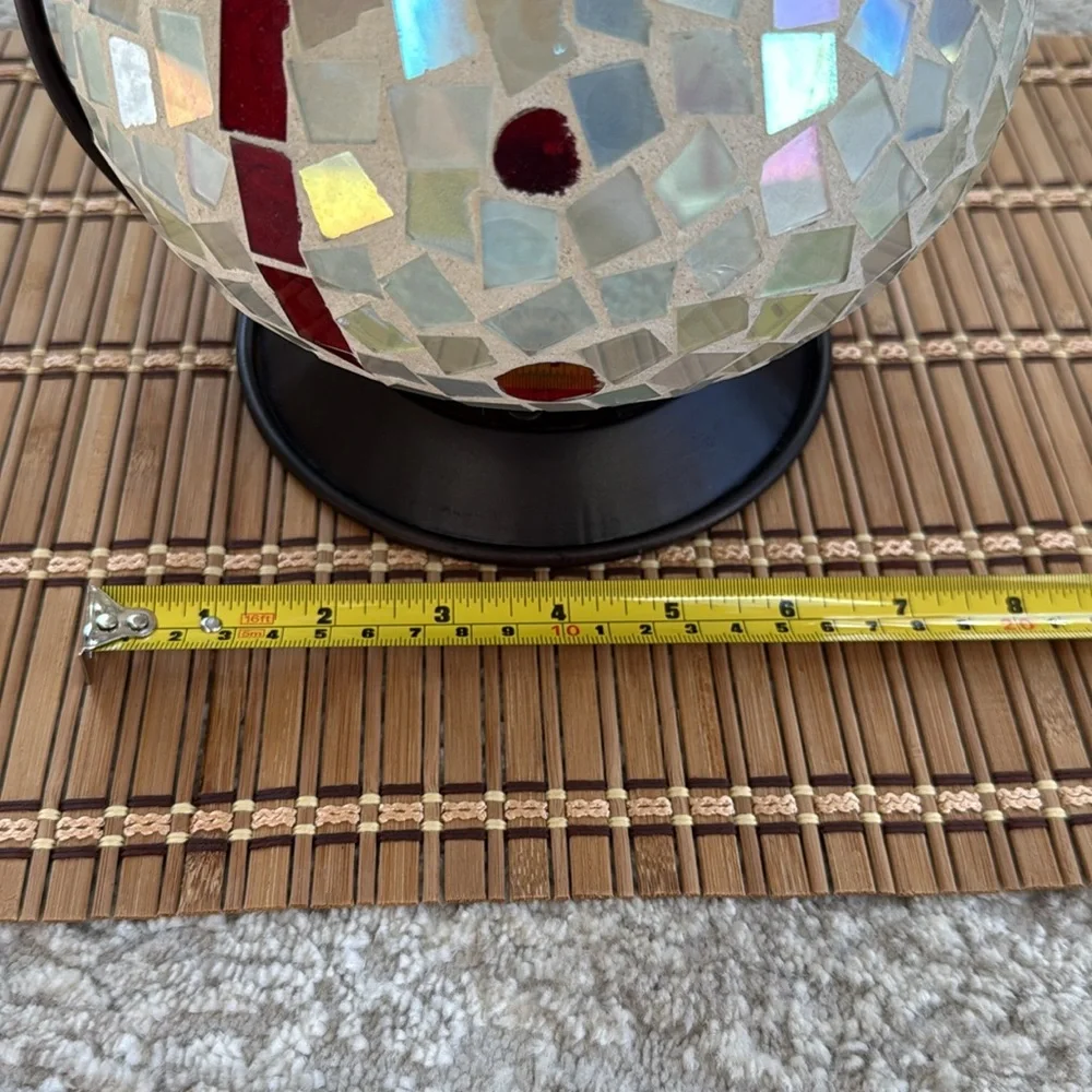 *LIKE NEW* Mosaic Tile Snowman Lantern - Adorable